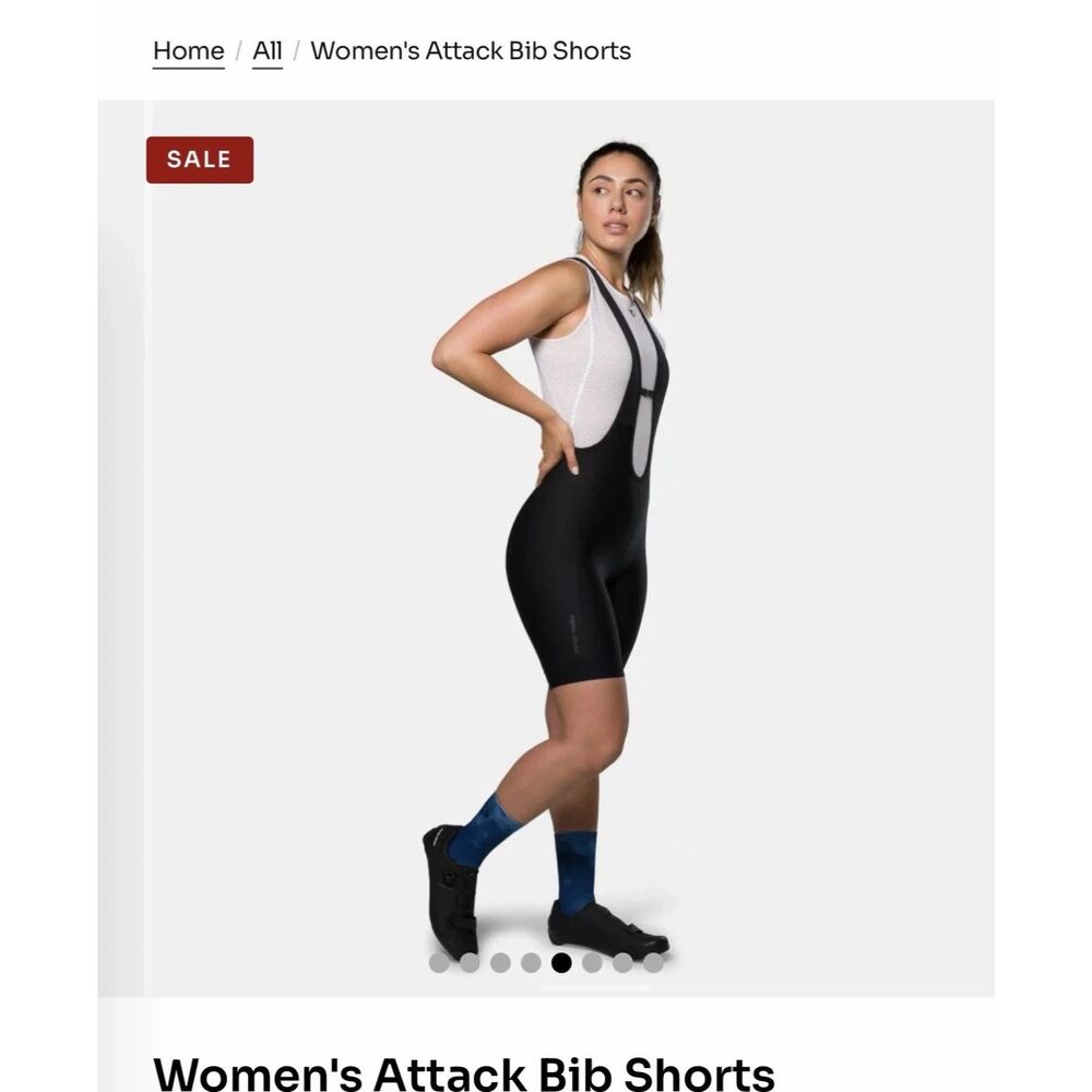 Pearl Izumi Attack Bib Shorts Black NWT Women's Size Large - Picture 2 of 11